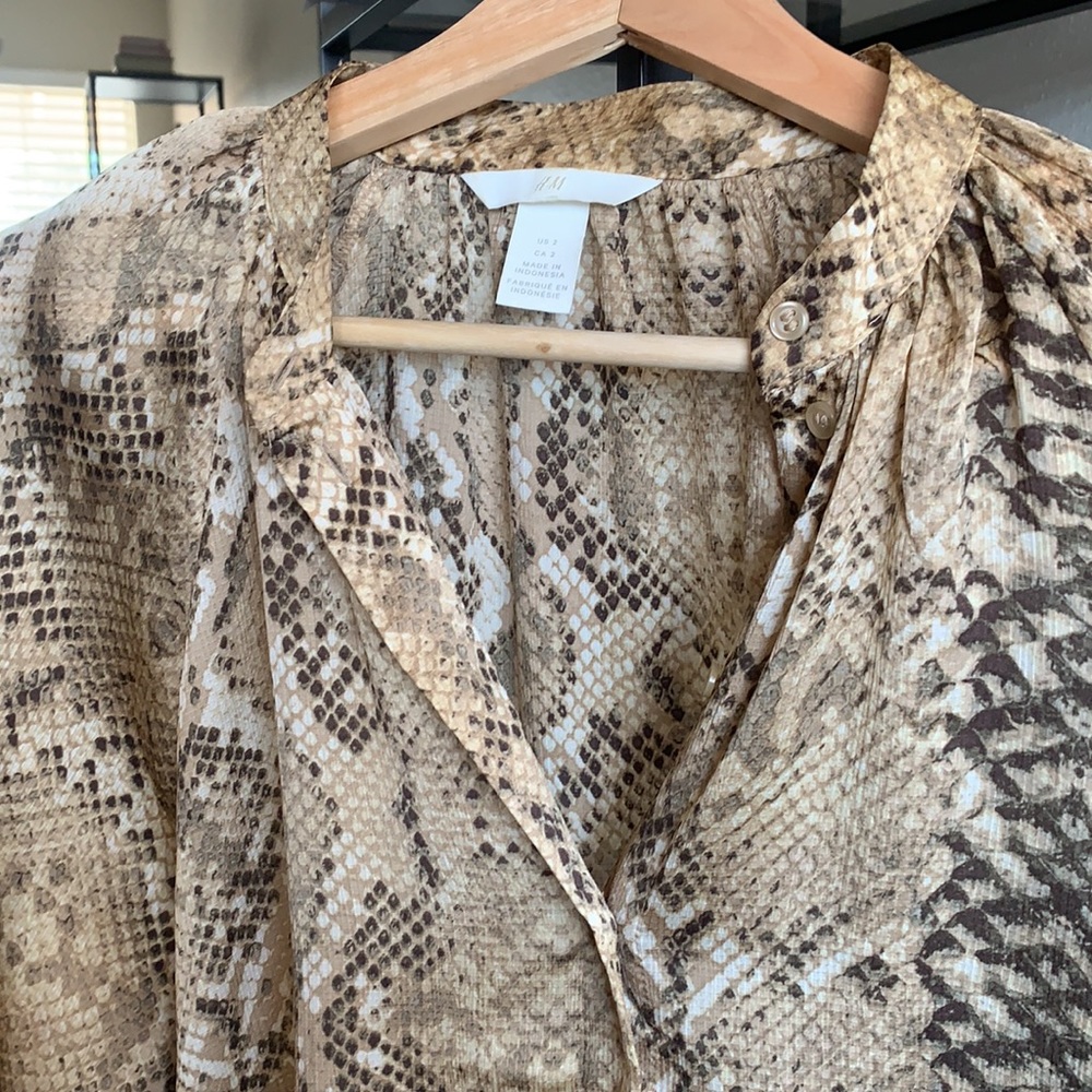 H&M Snake Button Down - image 2